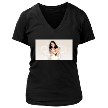 Sharon den Adel Women's Deep V-Neck TShirt