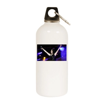 Sharon den Adel White Water Bottle With Carabiner