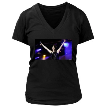 Sharon den Adel Women's Deep V-Neck TShirt