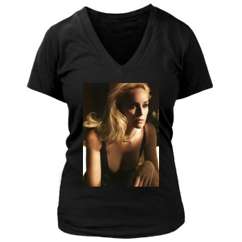 Sharon Stone Women's Deep V-Neck TShirt