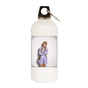 Sharon Stone White Water Bottle With Carabiner