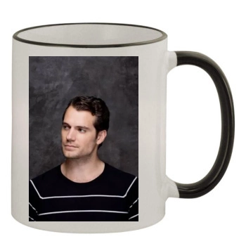 Henry Cavill 11oz Colored Rim & Handle Mug