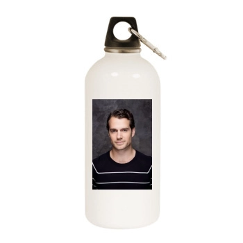 Henry Cavill White Water Bottle With Carabiner