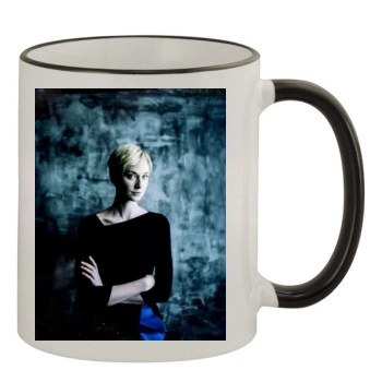 Elizabeth Debicki 11oz Colored Rim & Handle Mug