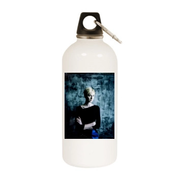 Elizabeth Debicki White Water Bottle With Carabiner