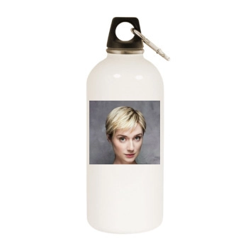 Elizabeth Debicki White Water Bottle With Carabiner