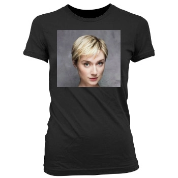 Elizabeth Debicki Women's Junior Cut Crewneck T-Shirt