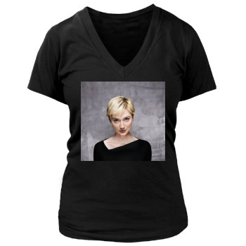 Elizabeth Debicki Women's Deep V-Neck TShirt