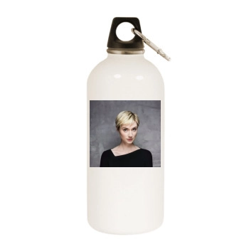 Elizabeth Debicki White Water Bottle With Carabiner