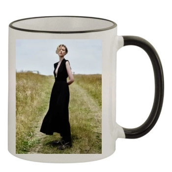 Elizabeth Debicki 11oz Colored Rim & Handle Mug