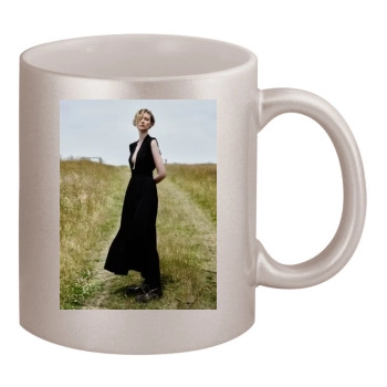 Elizabeth Debicki 11oz Metallic Silver Mug