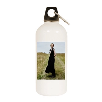 Elizabeth Debicki White Water Bottle With Carabiner