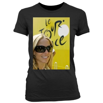 Sheryl Crow Women's Junior Cut Crewneck T-Shirt