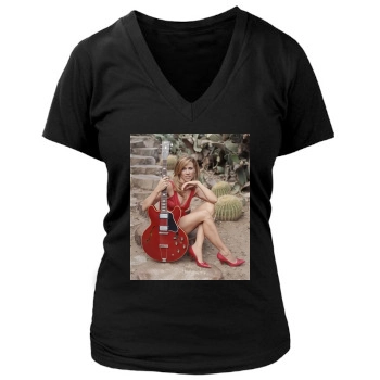 Sheryl Crow Women's Deep V-Neck TShirt