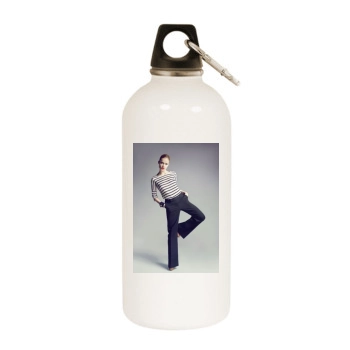 Florrie Arnold White Water Bottle With Carabiner