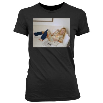 Sheryl Crow Women's Junior Cut Crewneck T-Shirt