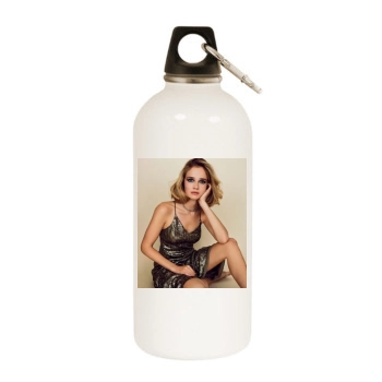 Florrie Arnold White Water Bottle With Carabiner