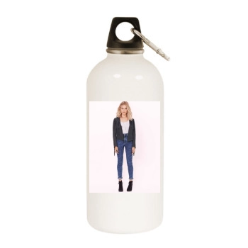 Florrie Arnold White Water Bottle With Carabiner