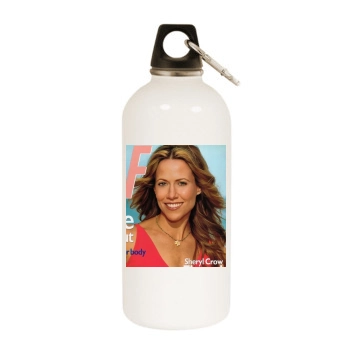 Sheryl Crow White Water Bottle With Carabiner