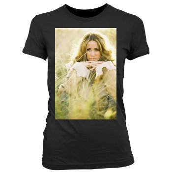 Sheryl Crow Women's Junior Cut Crewneck T-Shirt