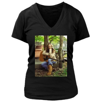 Sheryl Crow Women's Deep V-Neck TShirt