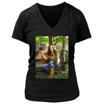 Sheryl Crow Women's Deep V-Neck TShirt