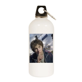 Shia LaBeouf White Water Bottle With Carabiner