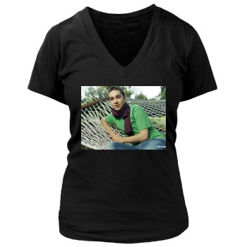 Shia LaBeouf Women's Deep V-Neck TShirt