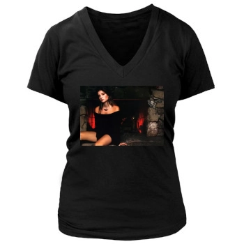 Shiri Appleby Women's Deep V-Neck TShirt