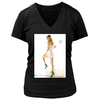 Hilary Duff Women's Deep V-Neck TShirt