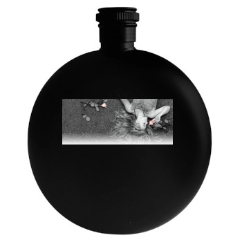 Hilary Duff Round Flask