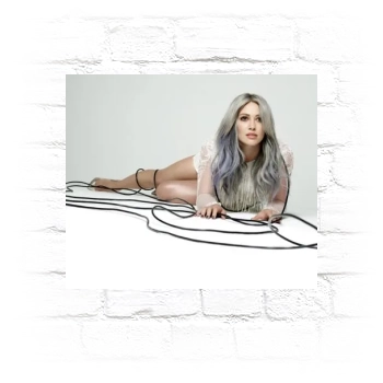 Hilary Duff Metal Wall Art