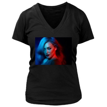 Hilary Duff Women's Deep V-Neck TShirt