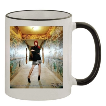 Shirley Manson 11oz Colored Rim & Handle Mug