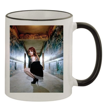 Shirley Manson 11oz Colored Rim & Handle Mug