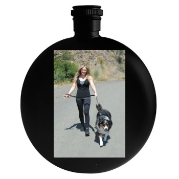 Hilary Duff Round Flask