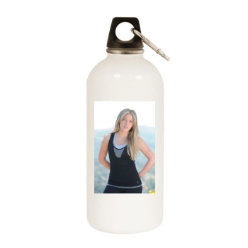 Hilary Duff White Water Bottle With Carabiner