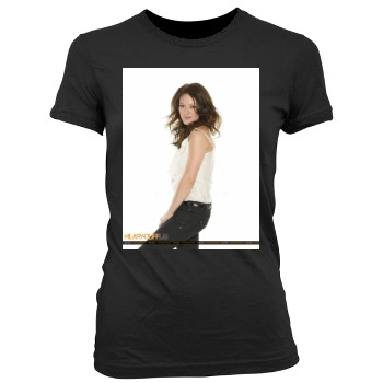 Hilary Duff Women's Junior Cut Crewneck T-Shirt