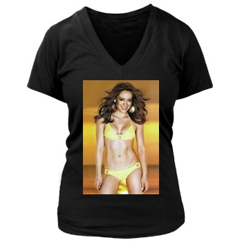 Hilary Duff Women's Deep V-Neck TShirt