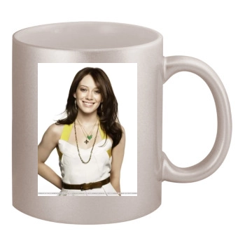 Hilary Duff 11oz Metallic Silver Mug