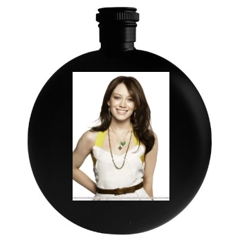 Hilary Duff Round Flask