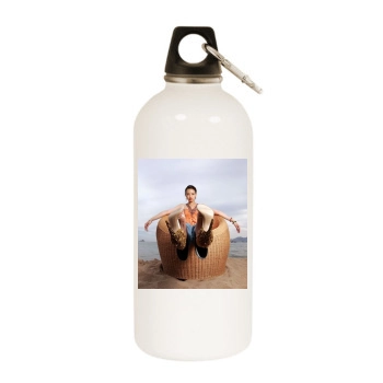 Shu Qi White Water Bottle With Carabiner