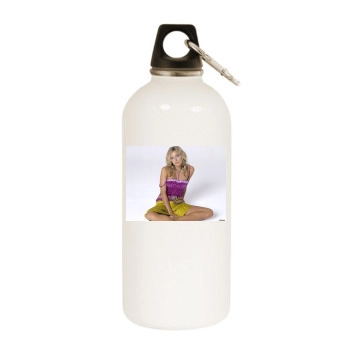 Sienna Miller White Water Bottle With Carabiner