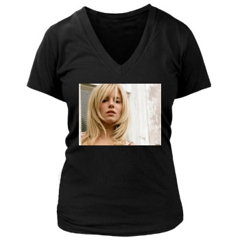 Sienna Miller Women's Deep V-Neck TShirt