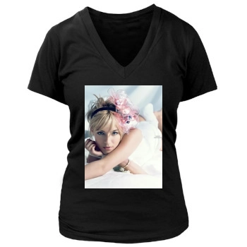 Sienna Miller Women's Deep V-Neck TShirt