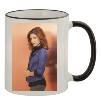 Sophia Bush 11oz Colored Rim & Handle Mug