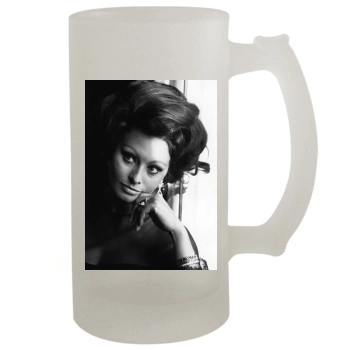 Sophia Loren 16oz Frosted Beer Stein