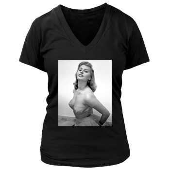 Sophia Loren Women's Deep V-Neck TShirt