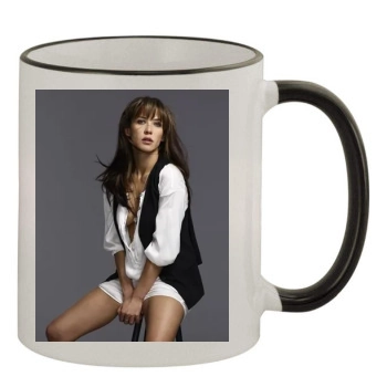 Sophie Marceau 11oz Colored Rim & Handle Mug