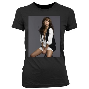 Sophie Marceau Women's Junior Cut Crewneck T-Shirt